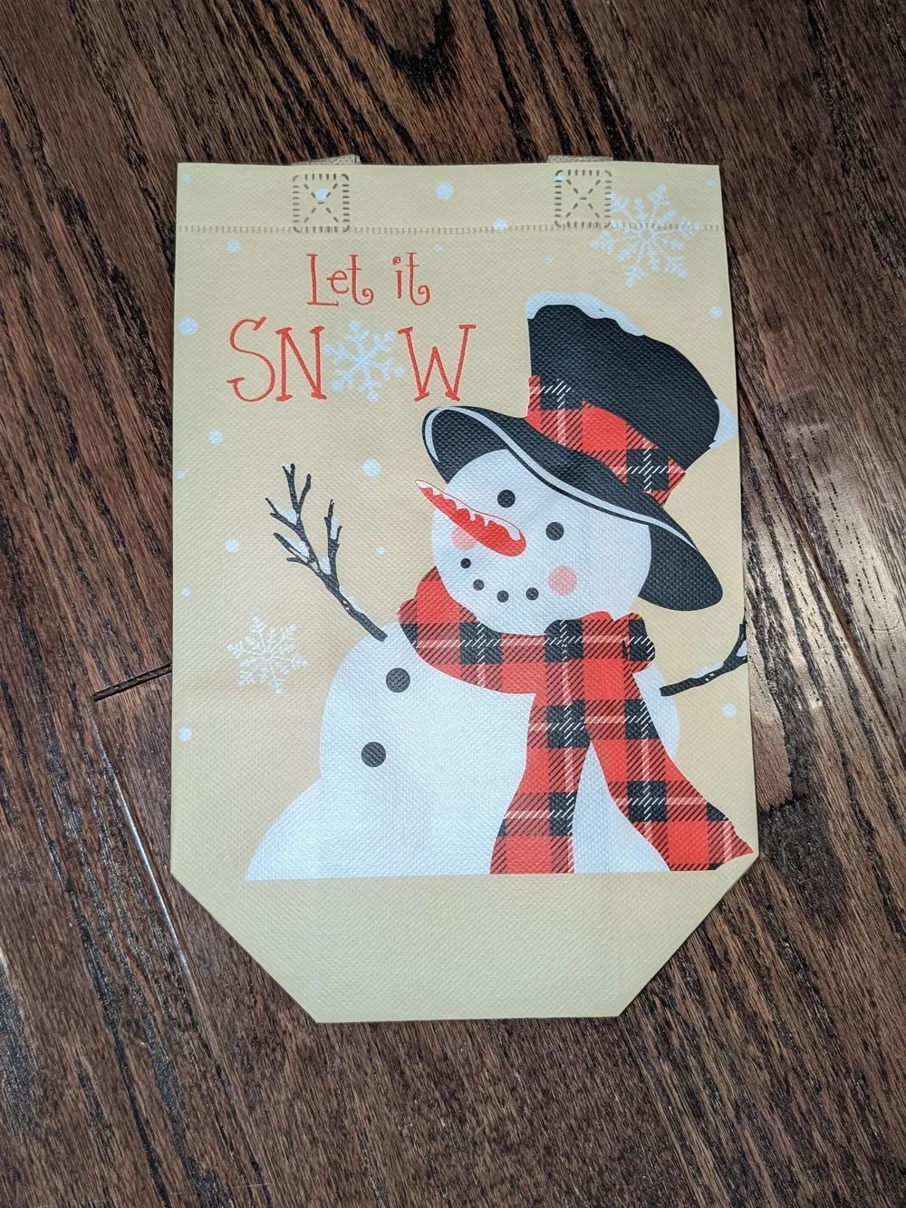 Bundle of Reusable Bags with Christmas Print